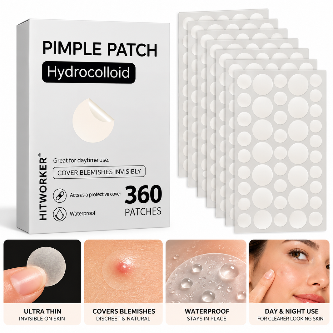 360 Pcs Hydrocolloid Pimple Patches Invisible Acne Spot Blemish Face Stickers