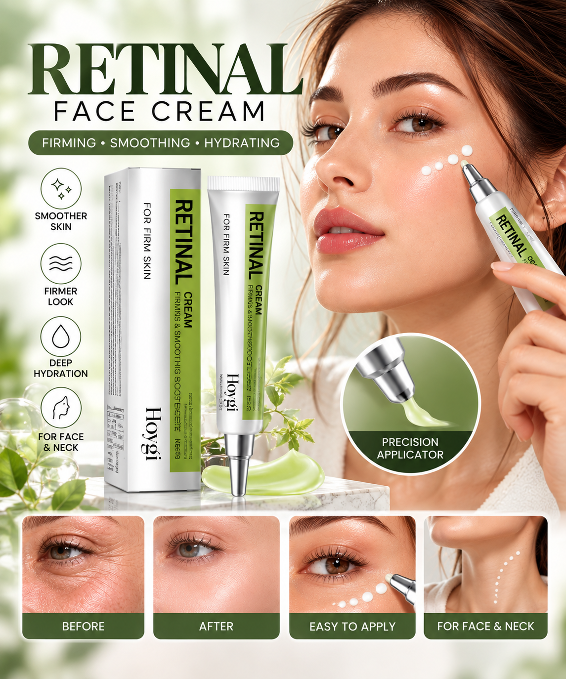 Retinol Firming & Smoothing Face Cream – Daily Moisturising Skincare