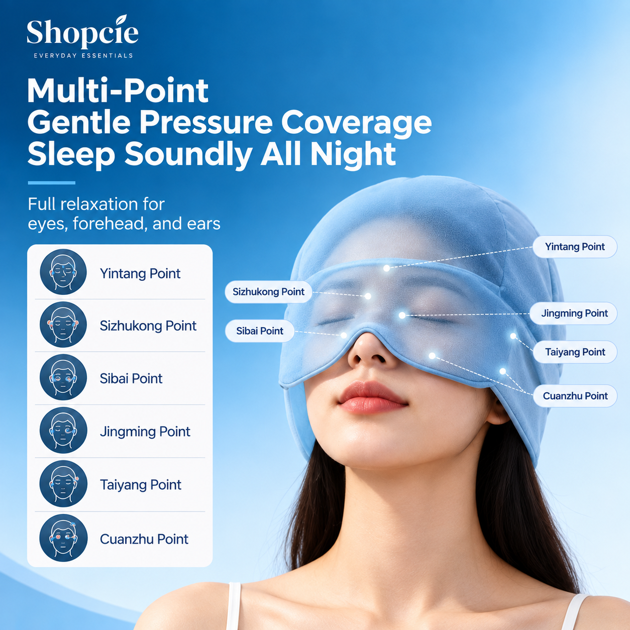 Premium Relaxation Sleep Mask – Soft Comfort Eye Mask for Rest & Travel