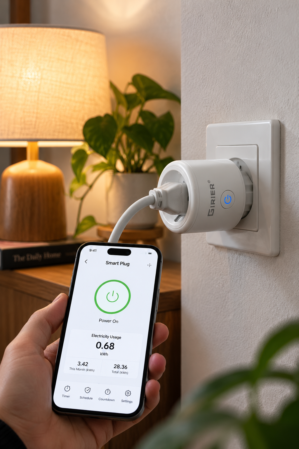 20A Smart WiFi Plug with Power Monitoring