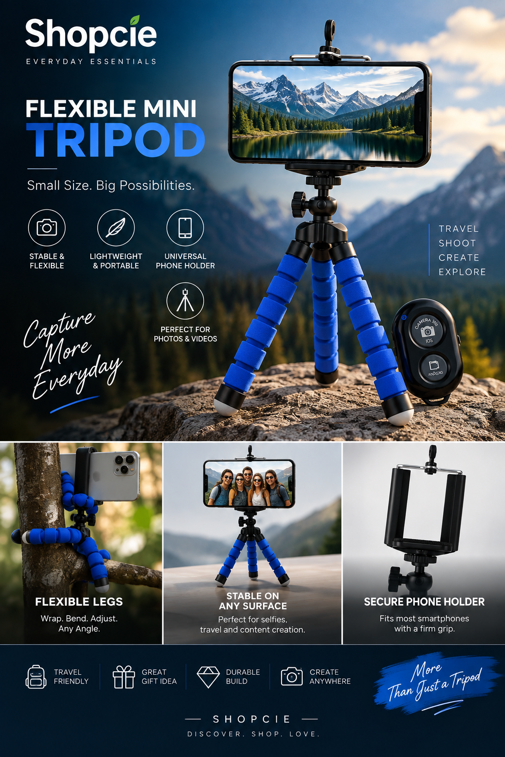 Flexible Mini Phone Tripod