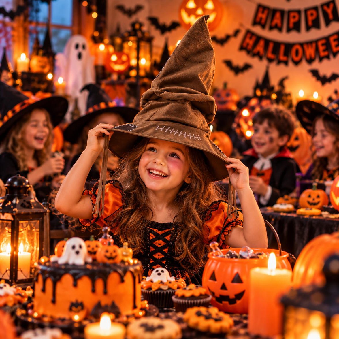 Brown Wizard Sorting Hat – Halloween Cosplay & Costume Party Hat