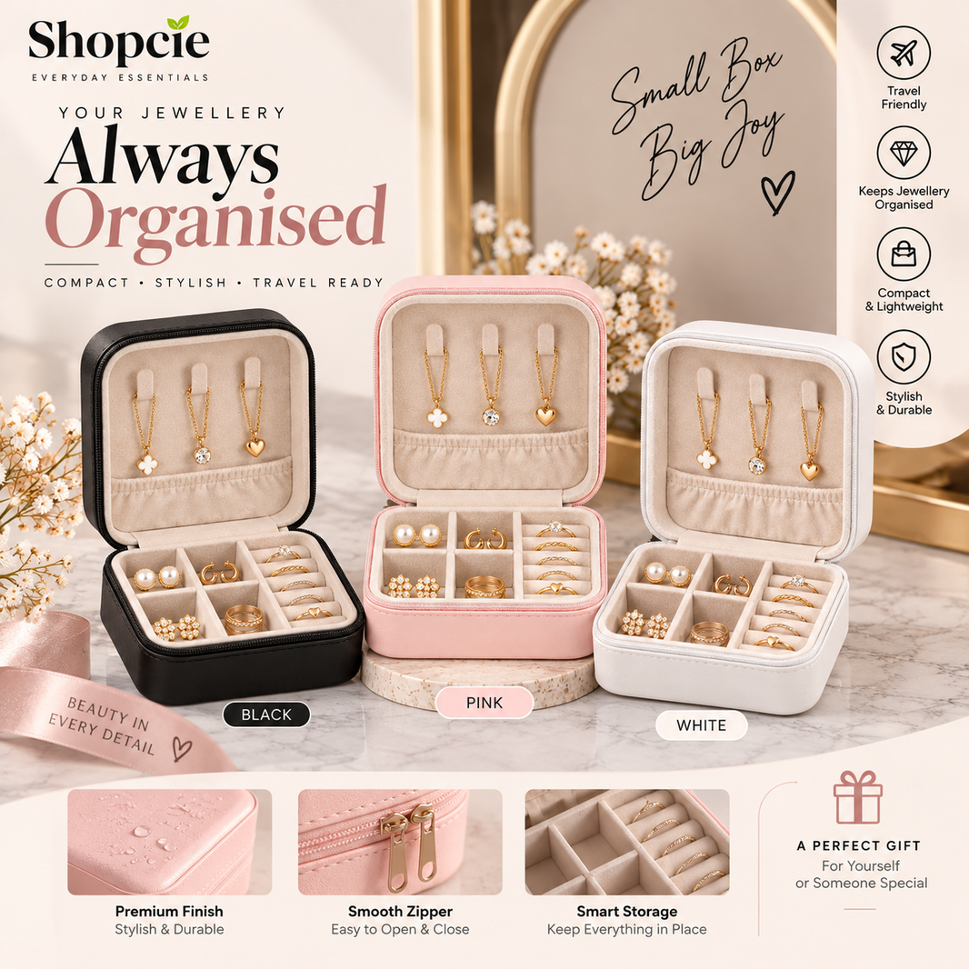 Portable Travel Jewellery Box