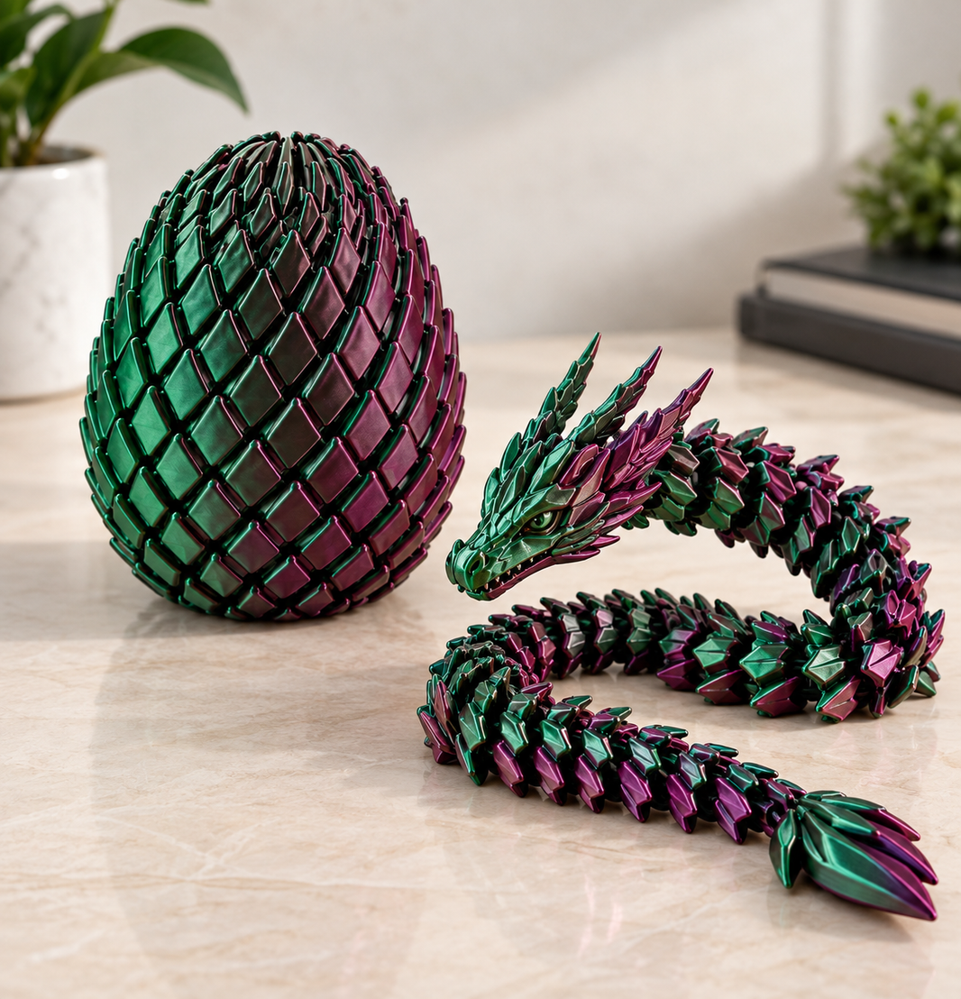3D Articulated Dragon Egg