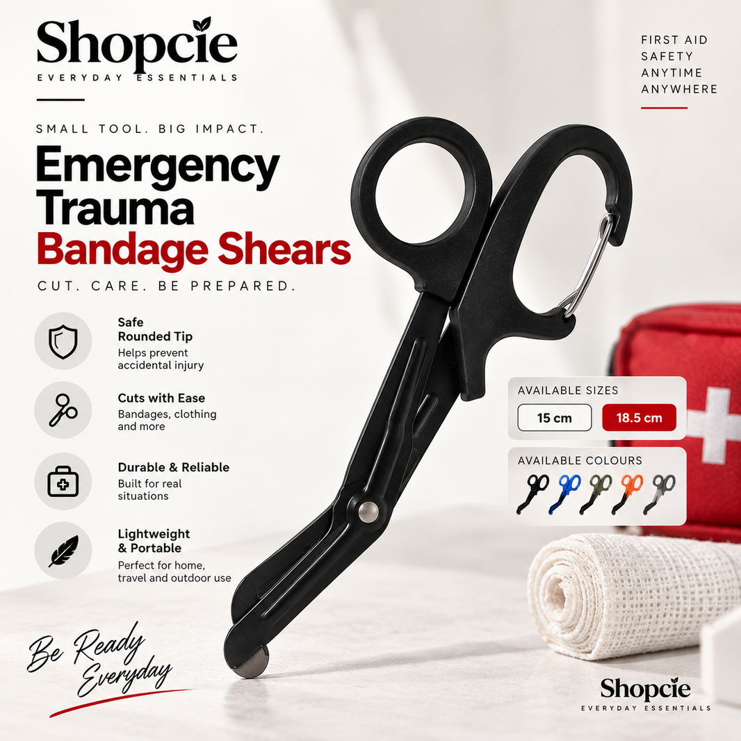 Emergency Trauma Bandage Shears – Heavy Duty First Aid Scissors