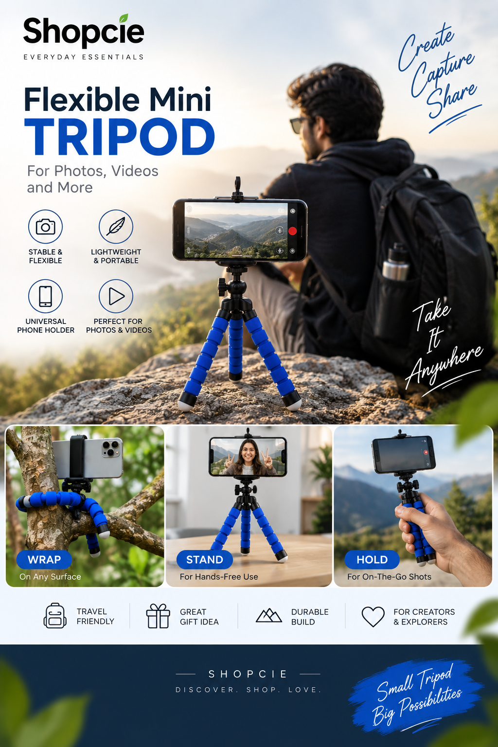 Flexible Mini Phone Tripod