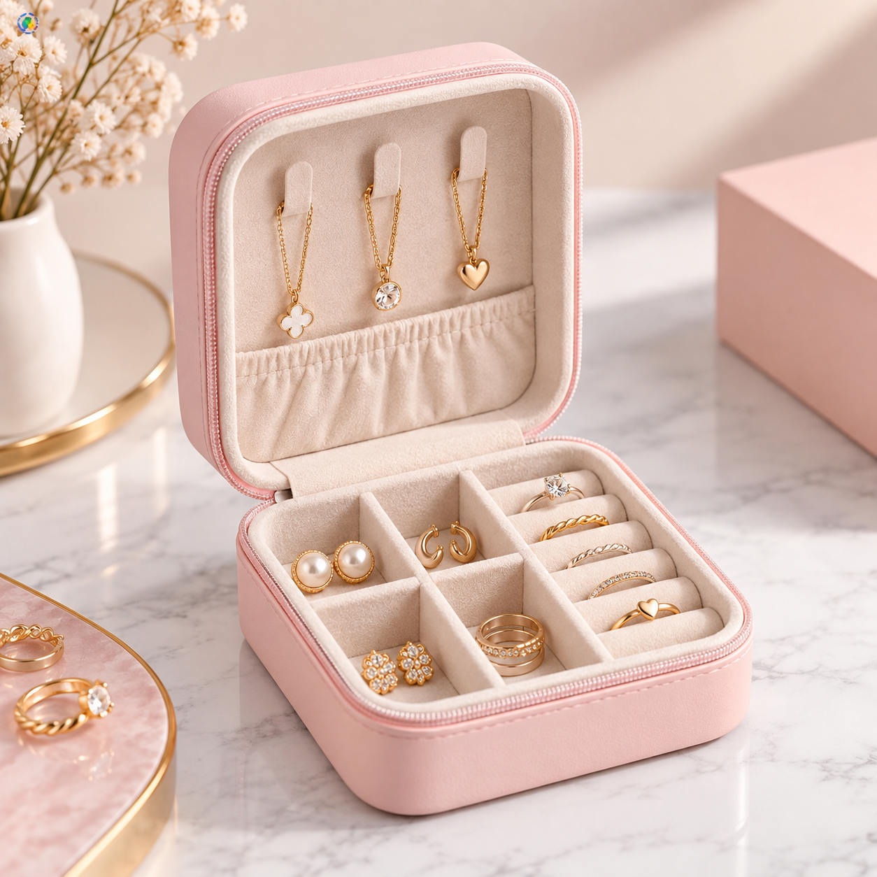 Portable Travel Jewellery Box